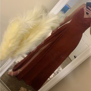 Dress color: Terracotta